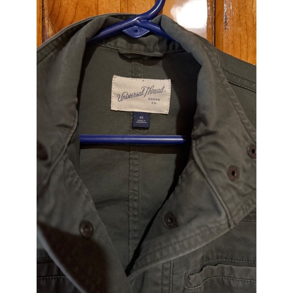 Universal Thread Utility Jacket Military Anorak Drawstring Waist Green size XS - Picture 3 of 3